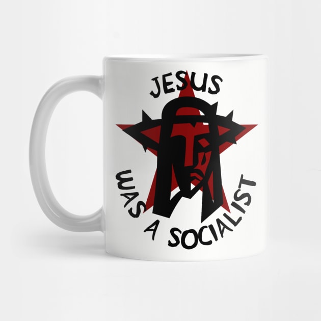 Jesus Was A Socialist Red Star - Liberation Theology, Radical Christianity, Socialism, Leftist, Social Justice by SpaceDogLaika